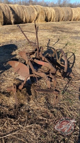 Two bottom walking plow