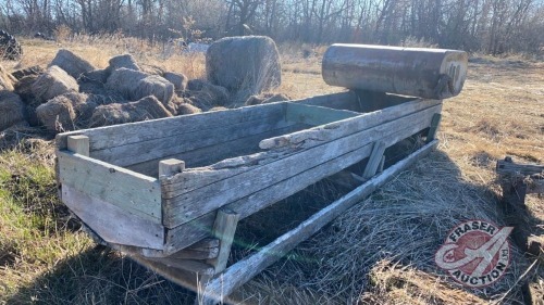 Wooden feed trough and a furnace oil tank