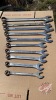 Assorted flat wrenches