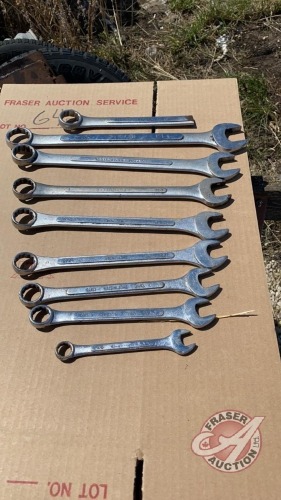 Assorted flat wrenches
