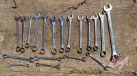 Assorted flat wrenches