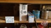 Shelf of Miscellaneous shop items