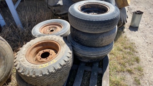 Assorted tires and rims