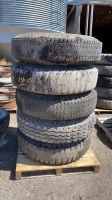 Assorted truck tires with rims