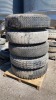 Assorted truck tires with rims - 3