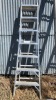 7ft Aluminum combination stepladder extension ladder