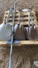 Grain scoops, green probe, broom, shovels - 3