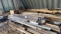 Pile of use dimensional rough cut lumber