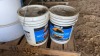 2/3 Barrel of 15W40 motor oil pail of 15W40 motor oil and part pail of 15W40 motor oil - 2
