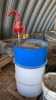 2/3 Barrel of 15W40 motor oil pail of 15W40 motor oil and part pail of 15W40 motor oil - 3