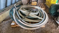 Pallet of assorted inch and a half and 2 inch water hose