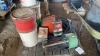 Construction heater, bug zapper, extension cords, gear oil barrels