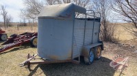 9ft Tandem axle stock trailer NO TOD