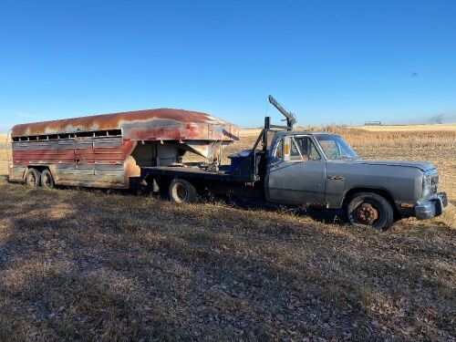 *1992 Dodge 1 ton Dually truck, 381,938kms showing, VIN# 1B6ME36C7NS568140, VIN# TK198029 Owner: Everett Locke, Seller: Fraser Auction___________ ***TOD & KEYS***