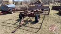 4-wheel wagon with 15ft steel tube bale deck