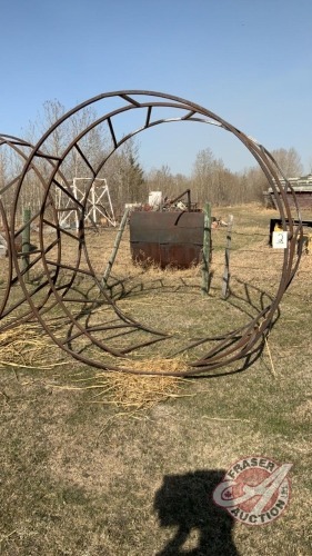 *standard 1” sq tube round bale feed ring