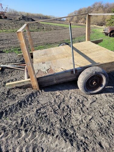 Irrigation pump raft. Raft used to float pump on dugout or river. 8x8 feet. Styrofoam filled.