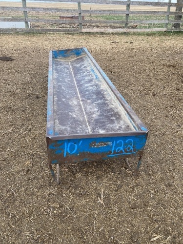 *10’ metal trough feeder