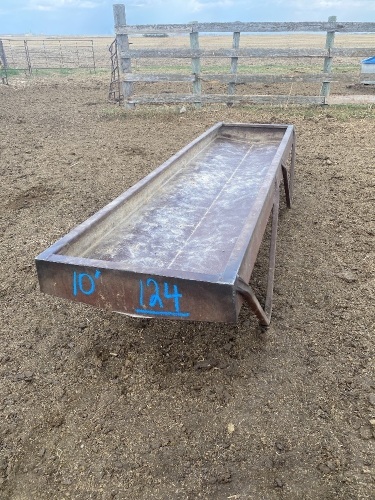 *10' metal trough feeder