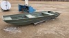 14ft Alumacraft aluminum flat bottom boat, f32