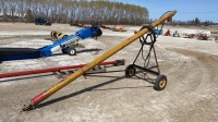 5x12ft pencil auger on homemade wheel kit, hyd drive, F54