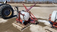 16' Fimco 3pt sprayer with 50 gal poly tank, 540 pto pump, section control F32