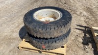2 10.00x20 Uniroyal tires on 8 bolt rims, f48