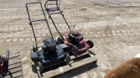 2 push lawn mowers, F55