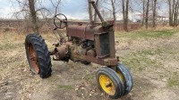 JD A Parts Tractor w/Tricycle Front, serial No 428092, no keys required F67