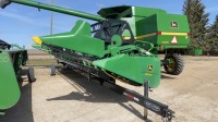 30ft JD 930F flex header on Arc Fab transport, f50 ***Adapter - office trailer***