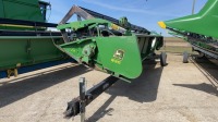 30ft JD 930 Rigid platform header on elmers 2 wheel transport, f50