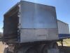 3 Sukup grain bins 25,000 bus each, 36ft dia, 7 tier high, air floors & chairs, fan and ladder - dismantled on Aluminum tri-axles trailer, end dump, sells with bins NO TOD for trailer, pick up at Killarney Site F39 - 33