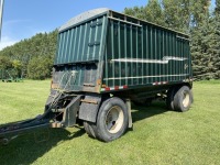 1986 Loadking 17' s/a hopper bottom grain trailer, VIN#2L9DT1721GW004754, Owner: McPhail Farms Ltd, Seller: Fraser Auction_____________ ***TOD & KEYS***