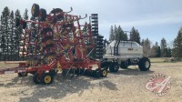 40ft Bourgault 5710 Series II air seeder w/Bourgault 4350 air cart