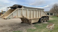 1983 22ft Arnes triple axle belly dump gravel trailer, VIN#2A9172837DA003423, Owner: D L Wilson, Seller: Fraser Auction______________________