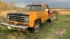 1989 Chevrolet 3500 4x4 s/a reg truck w/8ft flat deck, V8 gas, 3spd with low trans, custom front bumper with winch, 338,929showing, VIN#1GBHV34K6KF301667, Owner: D L Wilson, Seller: Fraser Auction____________ - 2