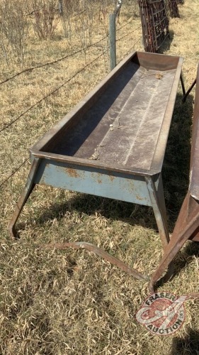 10ft metal feed trough