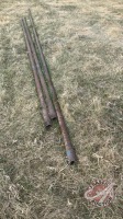 (2) 21ft 2 7/8 drill stem & (1) 31ft 2 3/8 drill stem