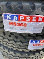 11R24.5 NEW Kapsen HS268 Steer Tire F84