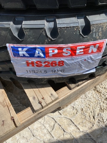 11R24.5 NEW Kapsen HS268 Steer Tire F84