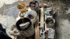 Containers of bolts, assorted roller chain, pail of washers, assorted parts - 2