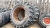 (2) 20.8-38 tractor tires on rims - 9