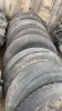 (7) 11R22.5 truck tires, 2 have rims - 14