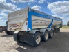 2008 34' Midland triple axle Tub Style end dump gravel Trailer, VIN# 2MFB2R5D89R005592, SAFETIED- Expires Sept 30, 2021 Owner: Homewise Management Ltd, Seller: Fraser Auction_________ ***TOD, SAFETY*** F82 - 9