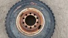 11R22.5 truck tire on the rim