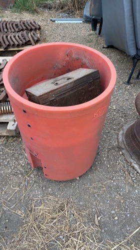 Shop drain bucket and toolbox