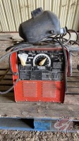 Lincoln 225/125 AC/DC arc welder w/cables and helmet