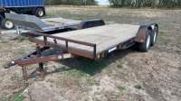 *16' Norte T/A car hauler trailer, VIN#3VZHP162X6C004377, Owner: Melvin J Lee, Seller: Fraser Auction___________