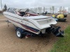 1992 17' Larsen Boat w/1992 Yacht Club Utility, Black, VIN# 4H1001818B0108385 F88 Owner: Beverley Leckie, Seller: Fraser Auction__________ ****KEYS*** - 2