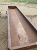 10' metal feed trough F33 - 2